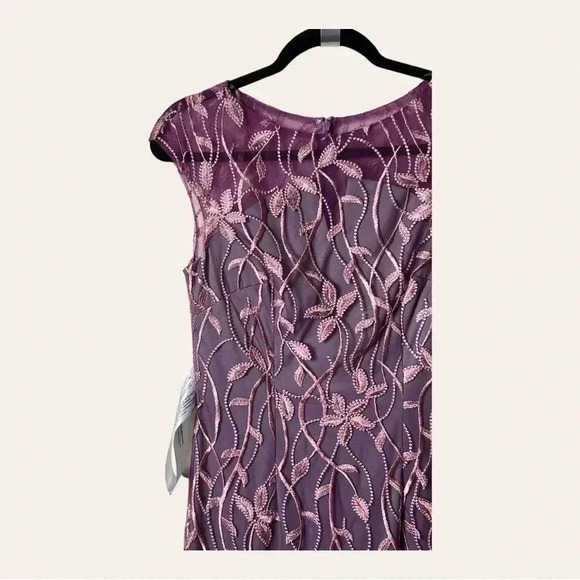 0459W. Js COLLECTION FORMAL DRESSS PINK AND LAVENDER IN COLOR SIZE 2 - Picture 7 of 15